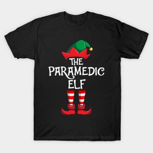 Paramedic Elf Matching Family Christmas T-Shirt